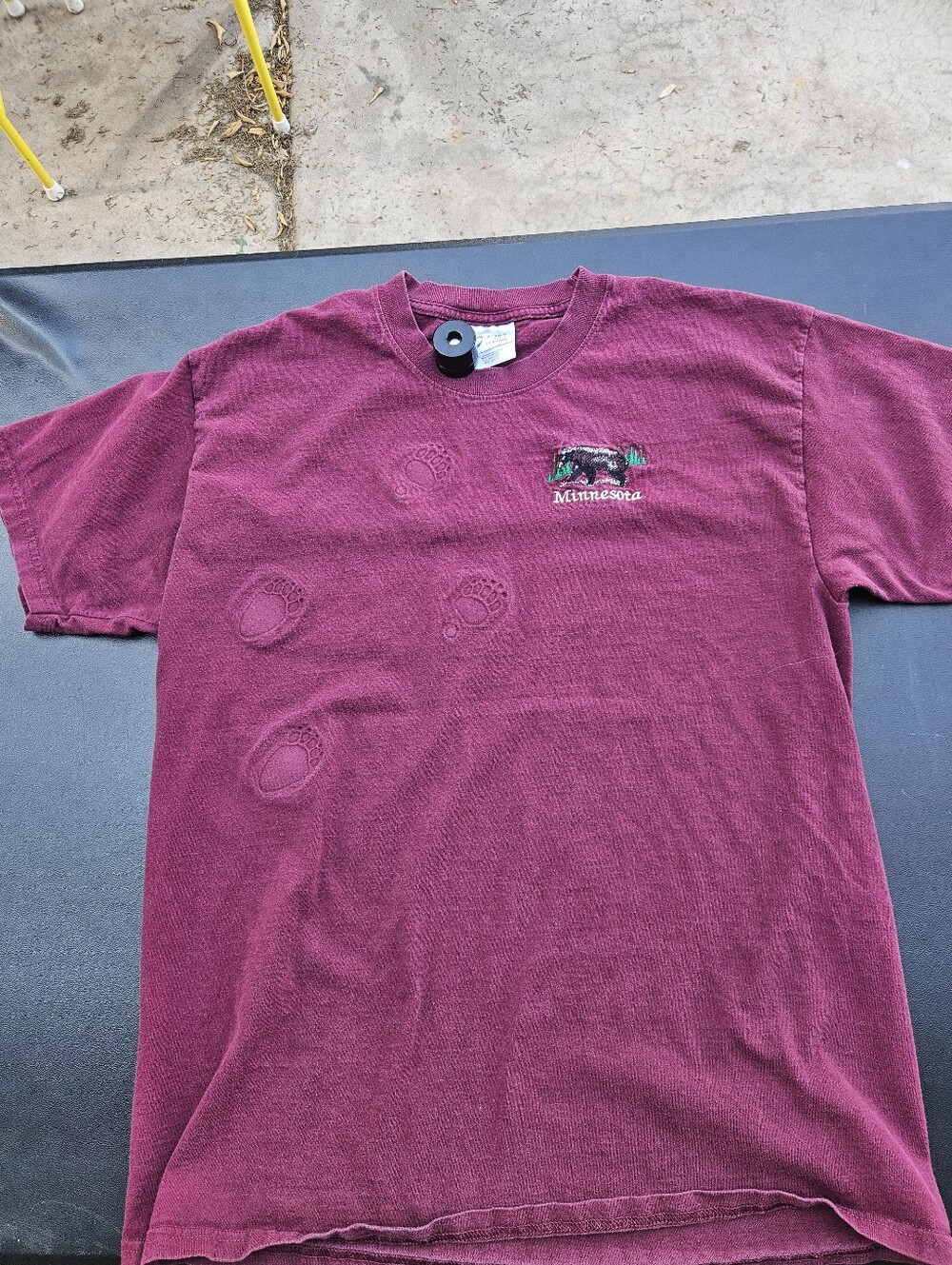 Minnesota Bear Foot Print Vintage Port and Company Tee